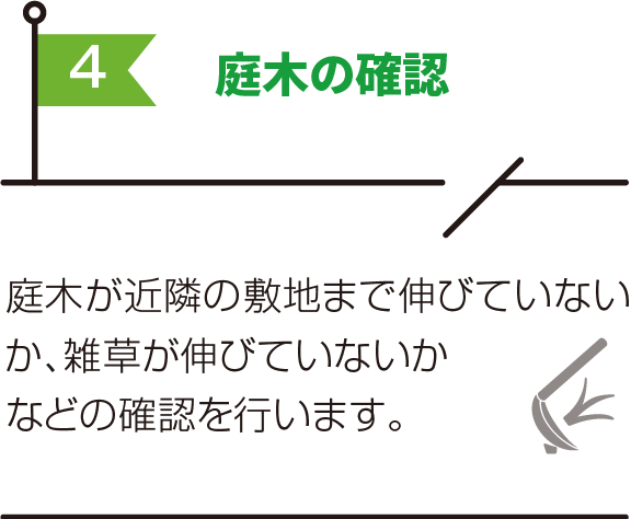 庭木の確認