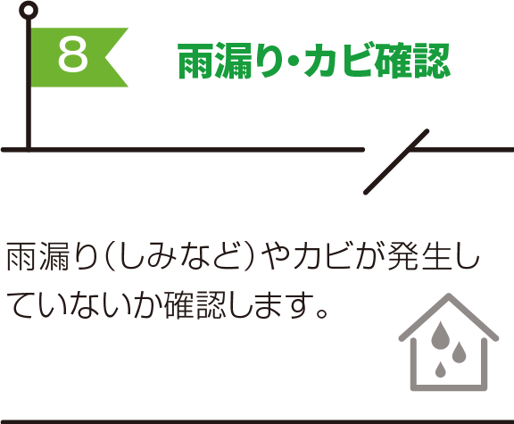 雨漏り・カビ確認